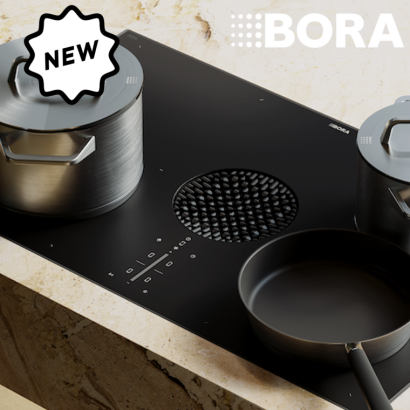 BORA X PURE Shine płyta indukcyjna z wbudowanym pochłaniaczem oparów (BORA PUXU2)