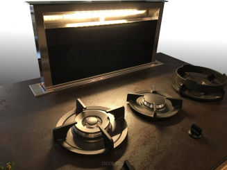 Okap montowany w blat kuchenny, FRANKE DOWNDRAFT FDW 908 IB XS. 