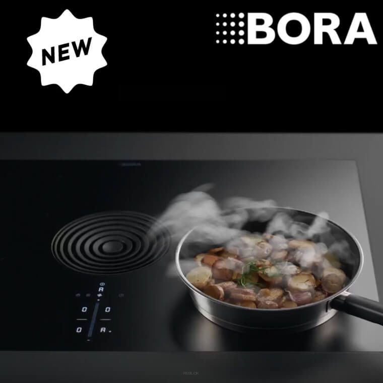 BORA PURE 2 Rough matowa płyta indukcyjna z wbudowanym wyciągiem oparów (BORA PURA2R)