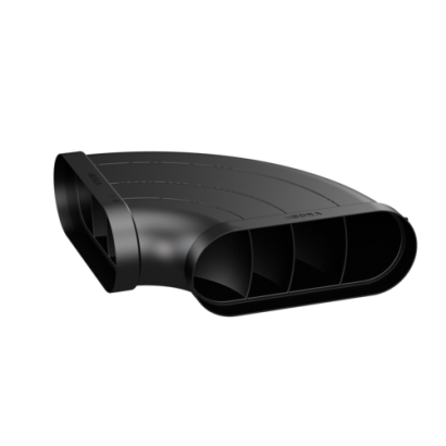 Ecotube BORA EFBH90/1 kształtka płaska z materiałem uszczelniającym, kąt wygięcia 90st.