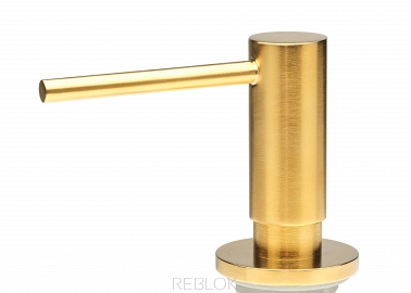 Dozownik w kolorze złotym Reginox Gold Soap Dispenser