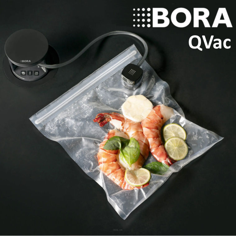 BORA QVac All Black - system pakowania próżniowego do montażu pod blatem + zestaw akcesoriów