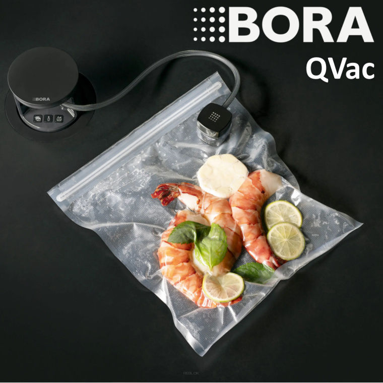 BORA QVac All Black - system pakowania próżniowego do montażu pod blatem + zestaw akcesoriów