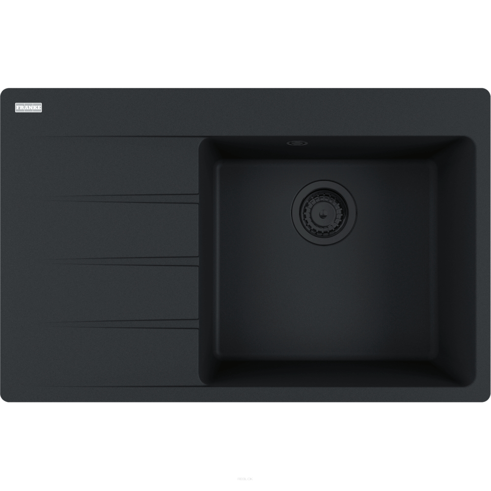 FRANKE CNG 611-78 TL Czarny mat (114.0693.564) ociekacz po lewej  - bezpłatna wysyłka