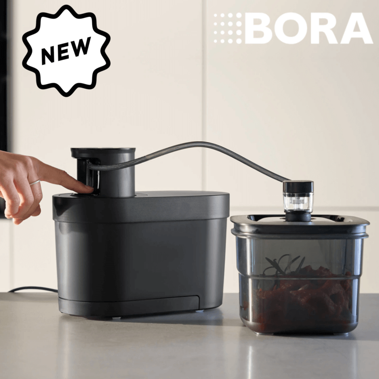 BORA QVac Move All Black - system pakowania próżniowego + zestaw akcesoriów