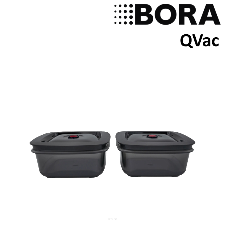 BORA QVac - 2 pojemniki do pakowania próżniowego o pojemności 1 litr
