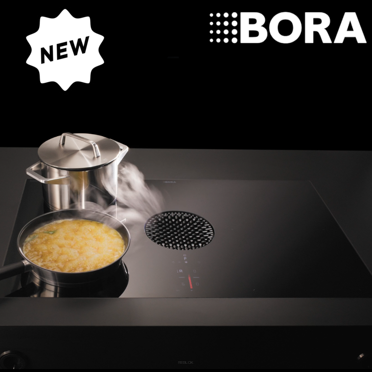 BORA X PURE Rough matowa płyta indukcyjna z wbudowanym wyciągiem oparów (BORA PUXA2R)