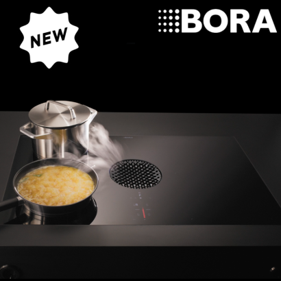 BORA X PURE Rough matowa płyta indukcyjna z wbudowanym wyciągiem oparów (BORA PUXA2R)