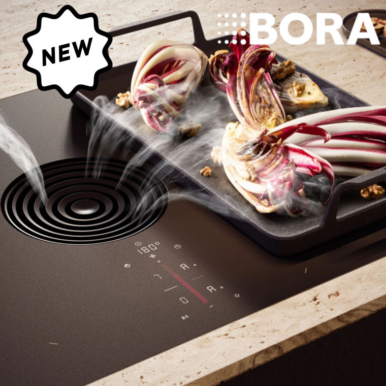 BORA M PURE 2 Rough matowa płyta indukcyjna z wbudowanym wyciągiem oparów (BORA PURMA2R)