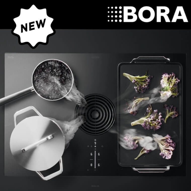 BORA M PURE 2 Rough matowa płyta indukcyjna z wbudowanym pochłaniaczem oparów (BORA PURMU2R)