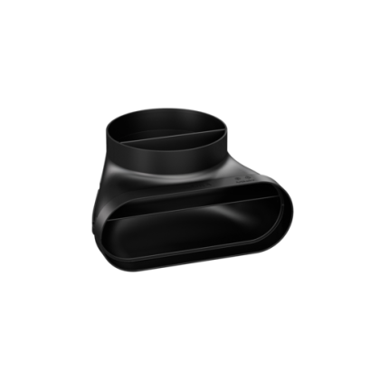 Ecotube BORA EFR90/1 kształtka pionowa z materiałem uszczelniającym, zmiana przekroju na fi. 150mm, kąt wygięcia 90st.
