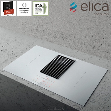 Elica NIKOLATESLA LIBRA WH/A/83 płyta z wbudowanym wyciągiem oparów, białe szkło (PRF0147774A)