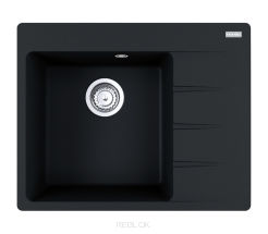 FRANKE CNG 611-62 TL Czarny mat (114.0633.131) ociekacz po prawej