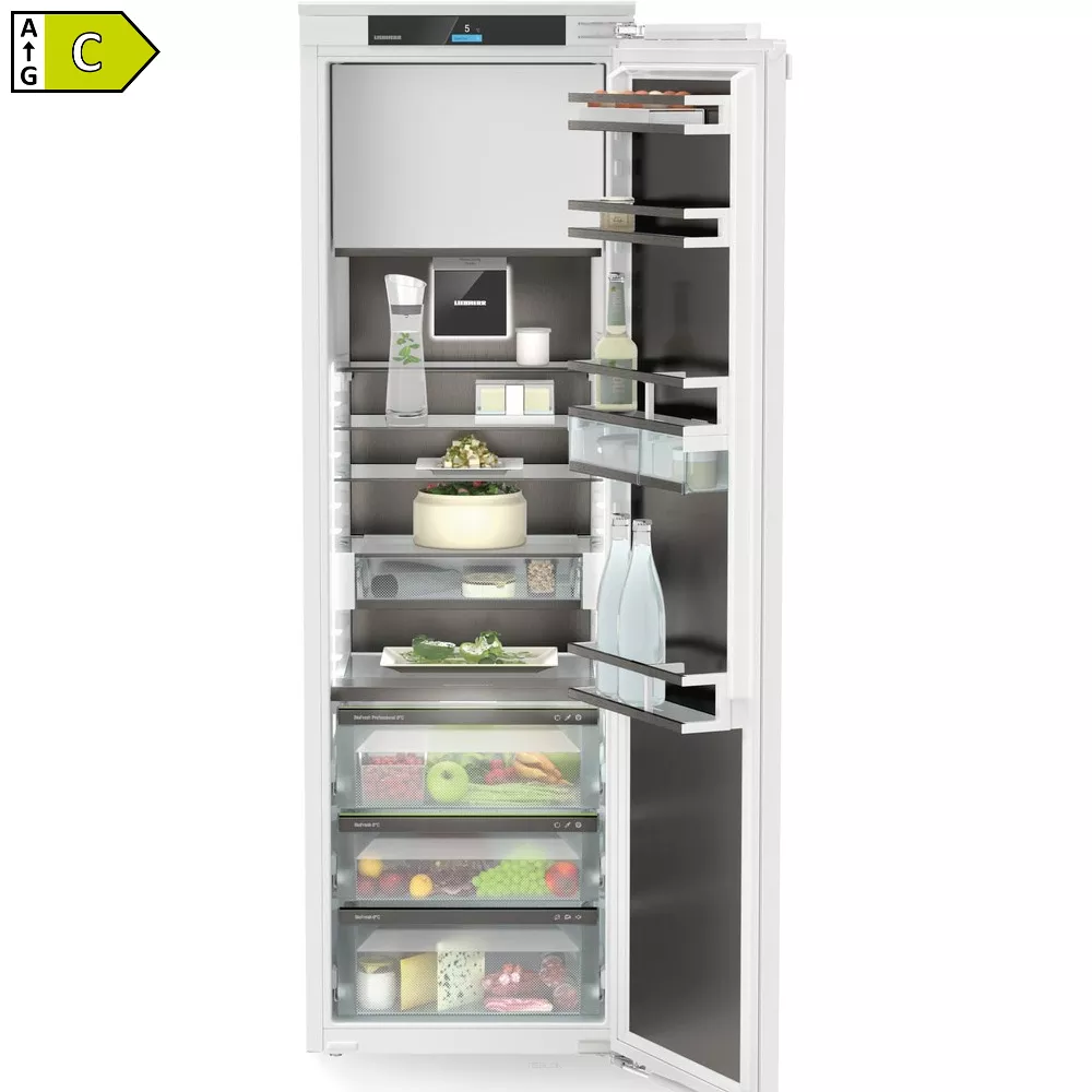 Liebherr IRBbsci 5171 Peak BlackSteel chłodziarka do zabudowy z wewnętrznym zamrażalnikiem, BioFresh Professional, funkcja HydroBreeze, moduł wifi SmartDeviceBox