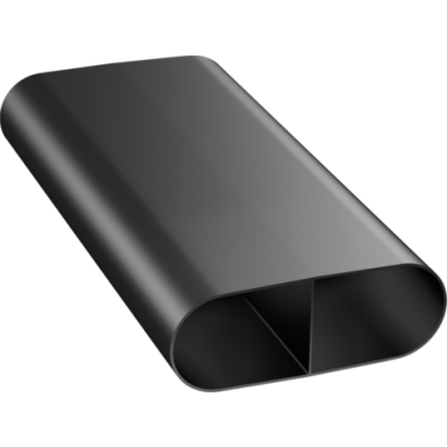 Ecotube BORA EFS375 kanał płaski z mostkiem, długość 375 mm
