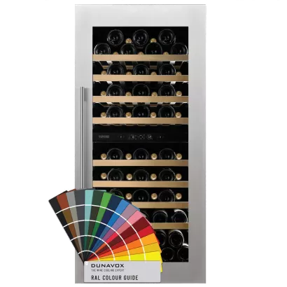 DUNAVOX DVS 70.185 DC winiarka do zabudowy, kolor z palety RAL, 2 strefy temperatur (DVS70.185DC)