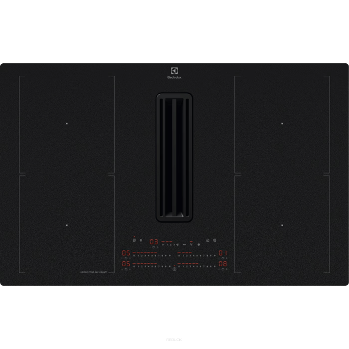 Electrolux KCC84450CZ SaphirMatt - płyta indukcyjna zintegrowana z okapem