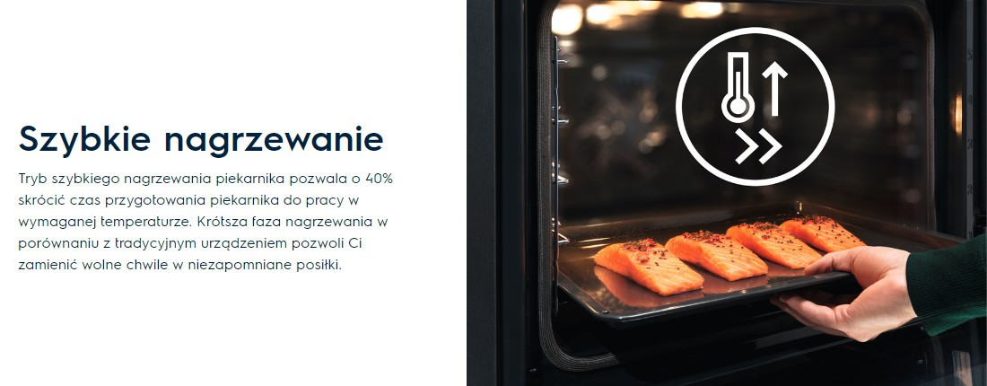 Piekarnik Electrolux - szybkie nagrzewanie
