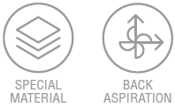 Special Material Dekton - Możliwe wyprowadzenie powietrza z tyłu okapu