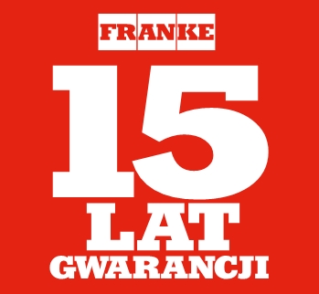 15 lat gwarancji FRANKE