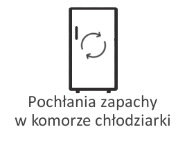 Pochłania zapachy w chłodziarce